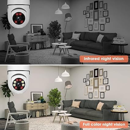 E27 2.4G Wifi IP Bulb Surveillance Camera Night Vision Wireless Home Cameras