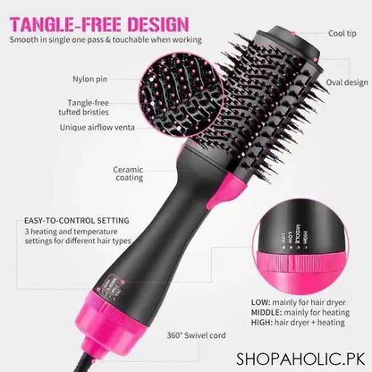 Hair Straightener Brush 3 in1