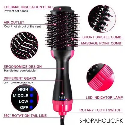 Hair Straightener Brush 3 in1