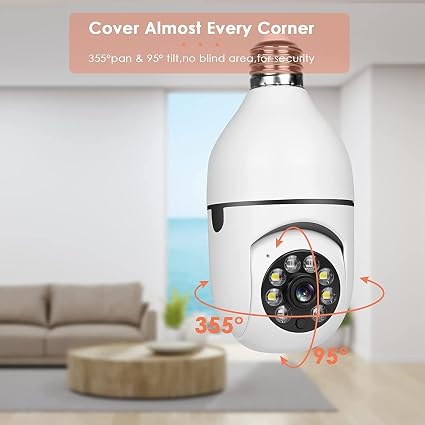 E27 2.4G Wifi IP Bulb Surveillance Camera Night Vision Wireless Home Cameras