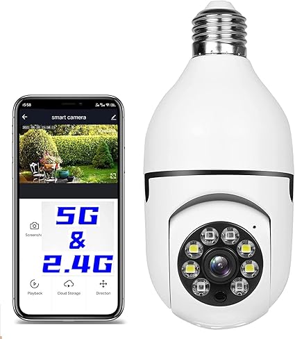 E27 2.4G Wifi IP Bulb Surveillance Camera Night Vision Wireless Home Cameras