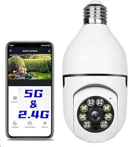 E27 2.4G Wifi IP Bulb Surveillance Camera Night Vision Wireless Home Cameras